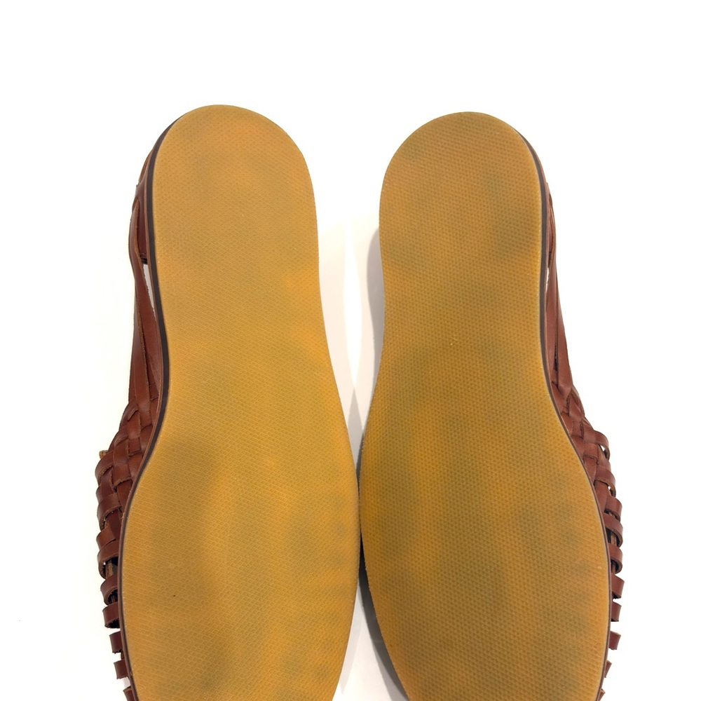 NISOLO Men's Huarache Brown Leather Sandals Slip on Made in Peru NEW - Picture 11 of 12